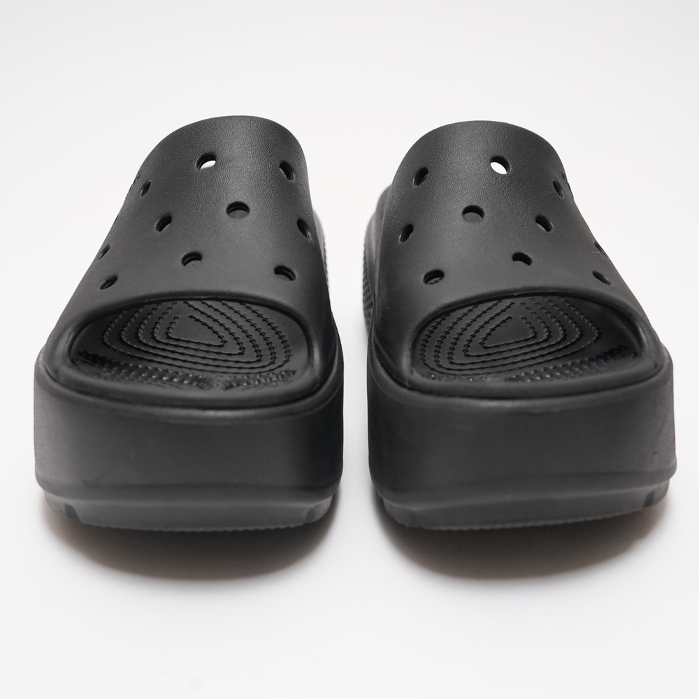 CROCS Women's Black Platform Sandals - Picture 3 of 14